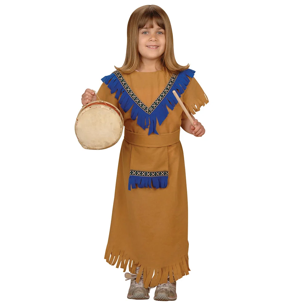 Brown Fringe Dress | Indigenous Americas Tradition - Image 2