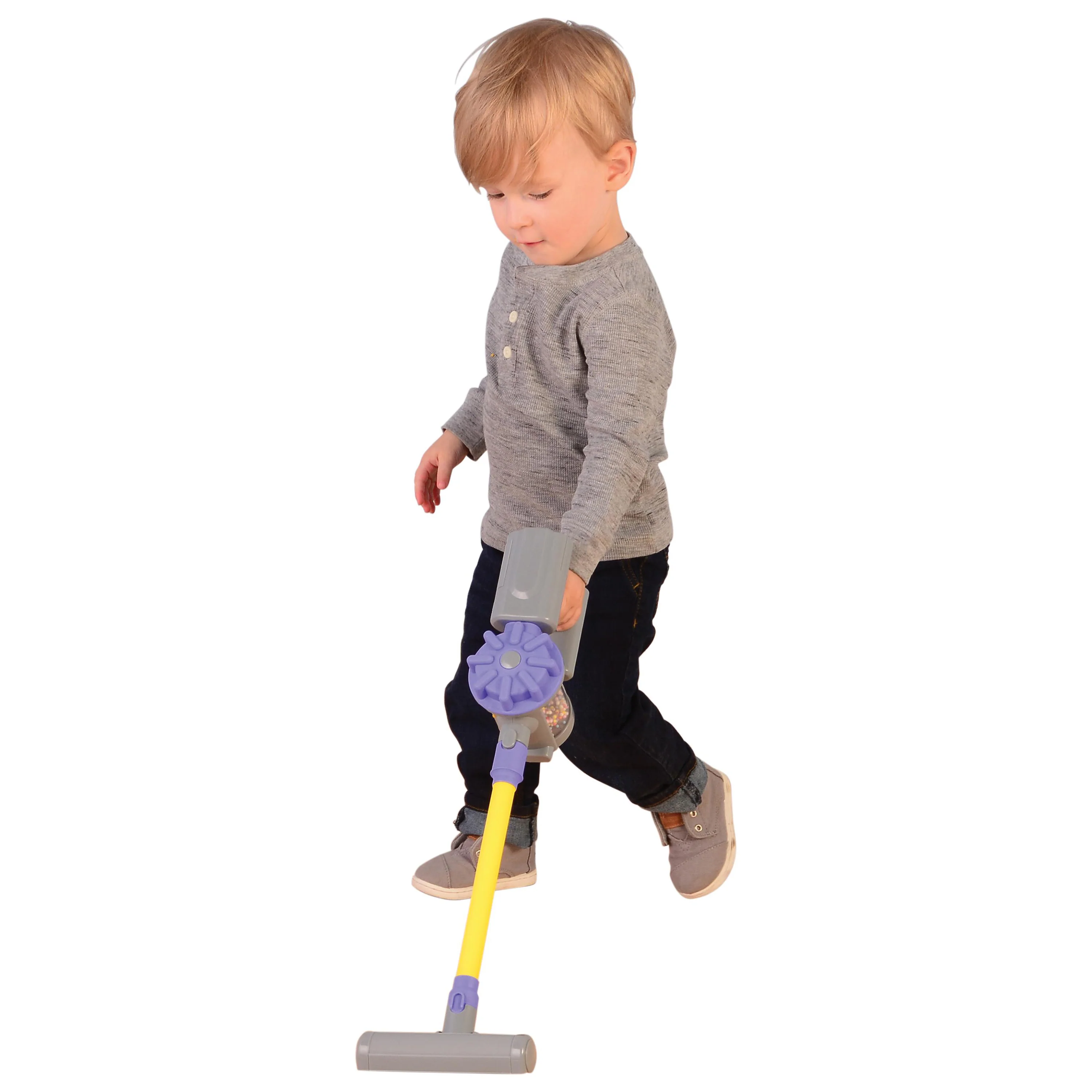 Realistic Handheld Pretend Vacuum with Attachments – Preschool Dramatic Play Cleaning Set - Image 11