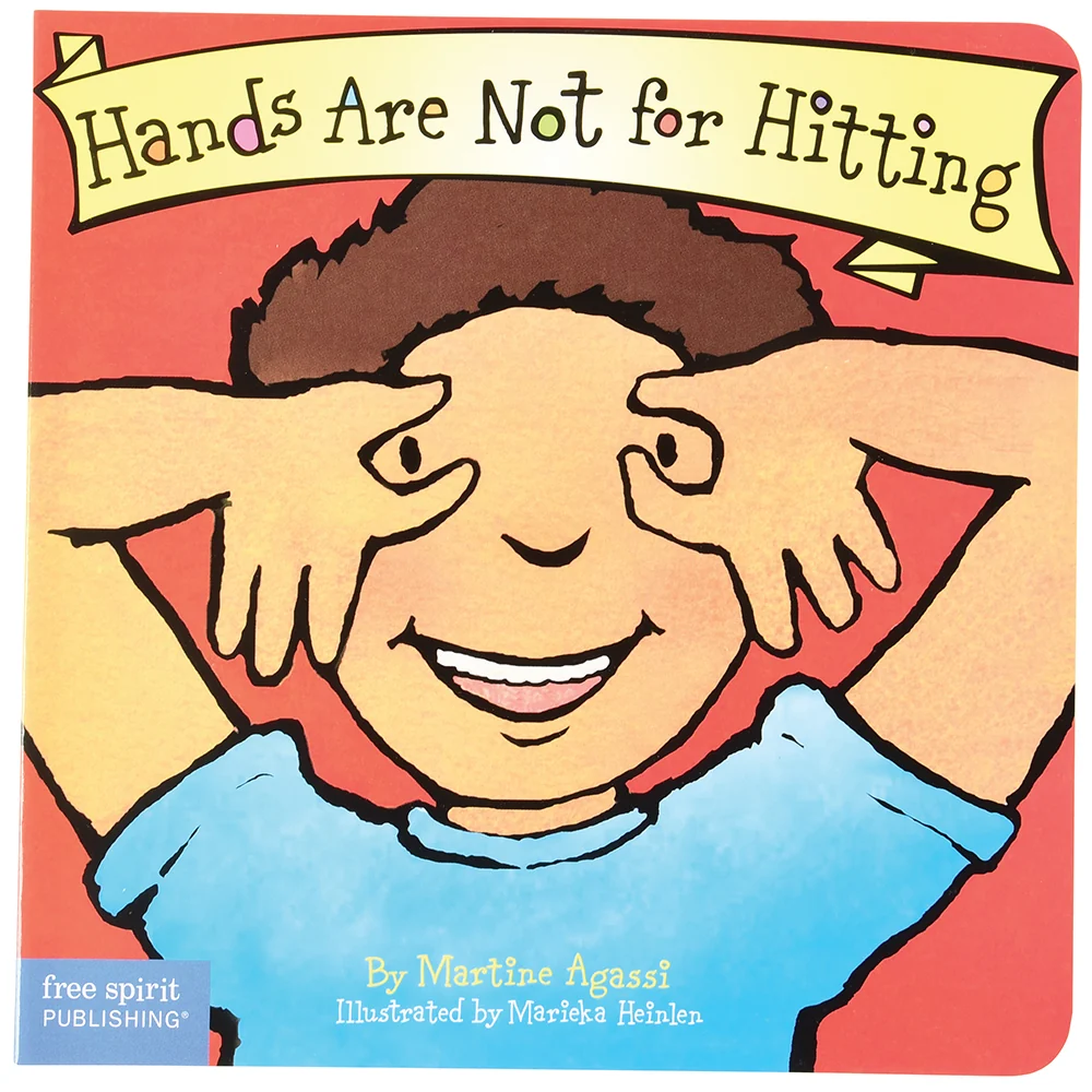 Hands Are Not For Hitting Board Book | Toddler Social-Emotional Learning Tool