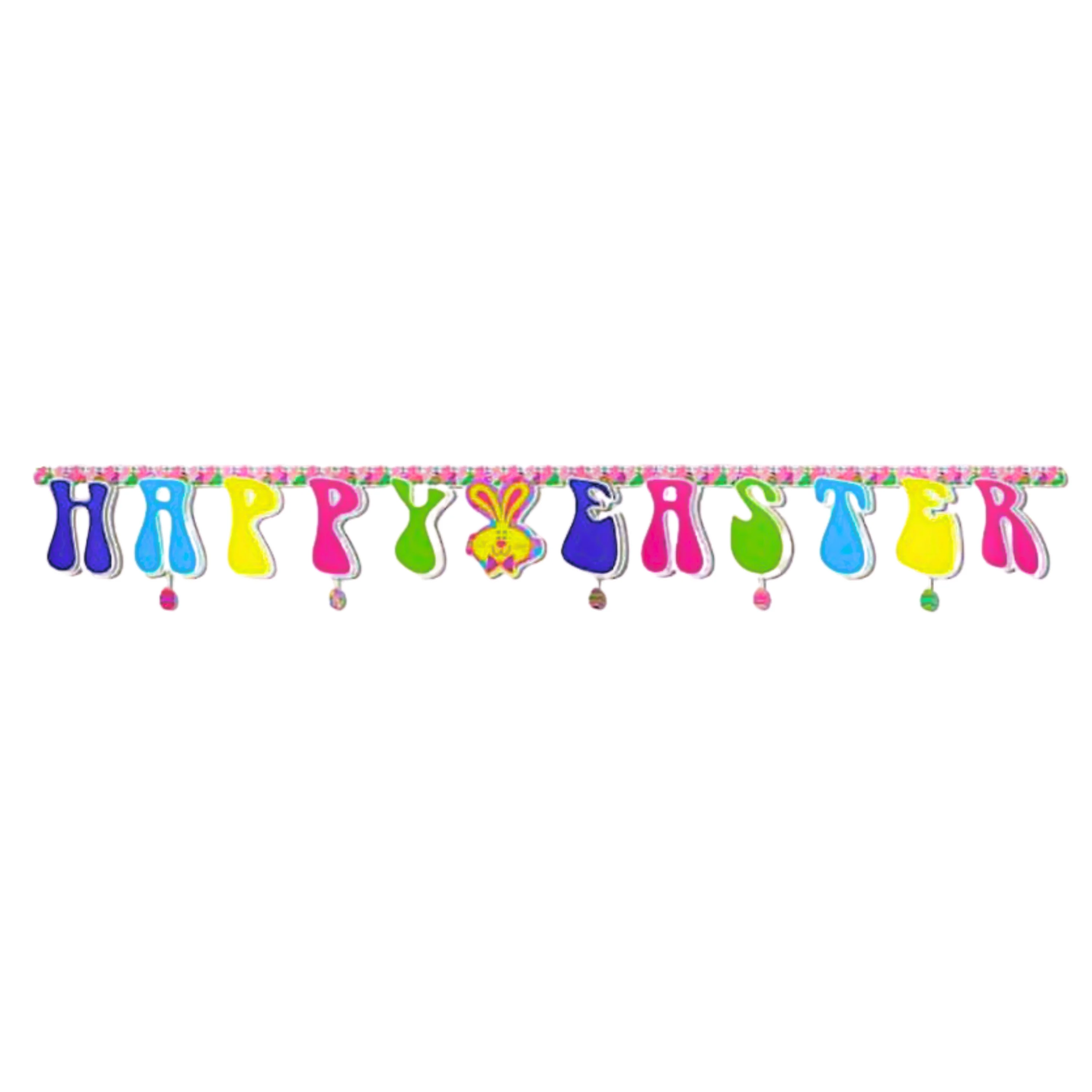 Happy Easter Banner – 13" x 118" | Bright, Festive Décor for Classrooms or Homeschool