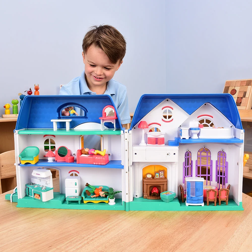 Happy Home Take-Along Doll House | 33 Piece Set - Image 4