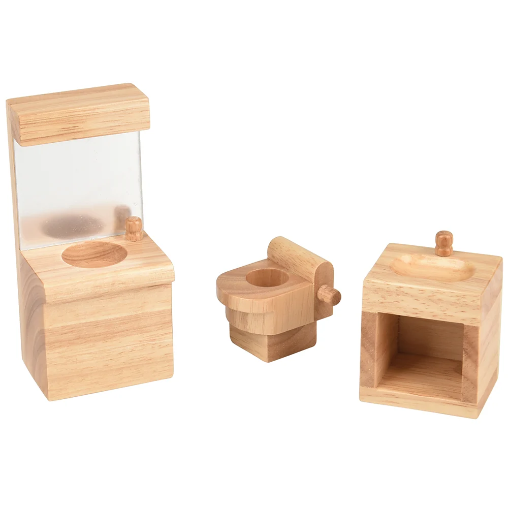 Hardwood Dollhouse Furniture Set | 26 Piece Set - Image 3
