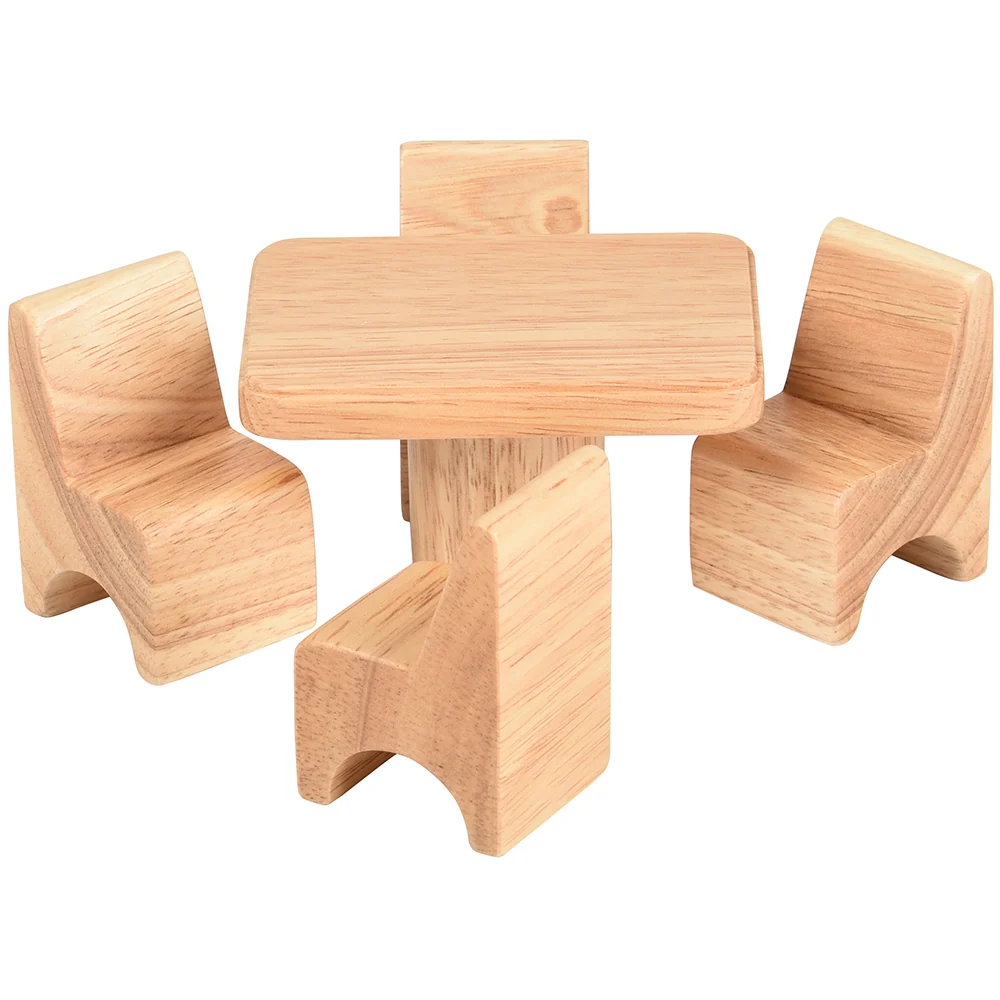 Hardwood Dollhouse Furniture Set | 26 Piece Set - Image 5