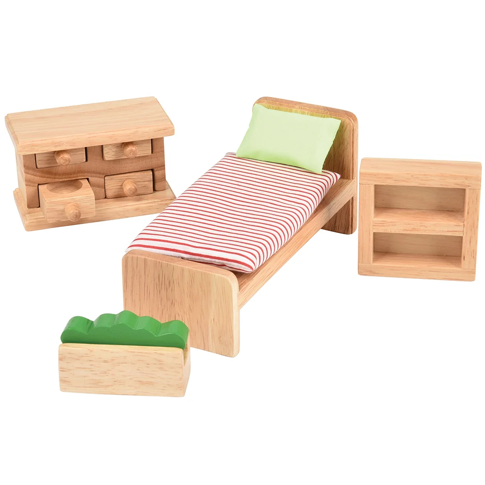 Hardwood Dollhouse Furniture Set | 26 Piece Set - Image 6