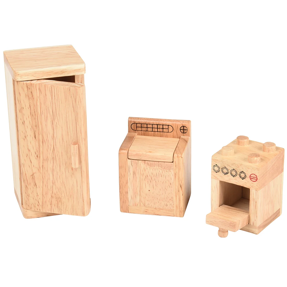 Hardwood Dollhouse Furniture Set | 26 Piece Set - Image 7