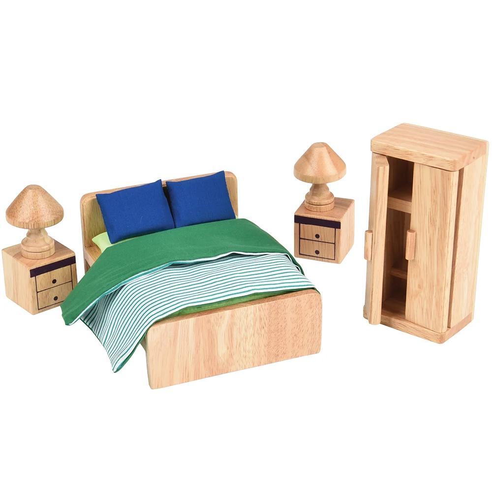 Hardwood Dollhouse Furniture Set | 26 Piece Set - Image 8