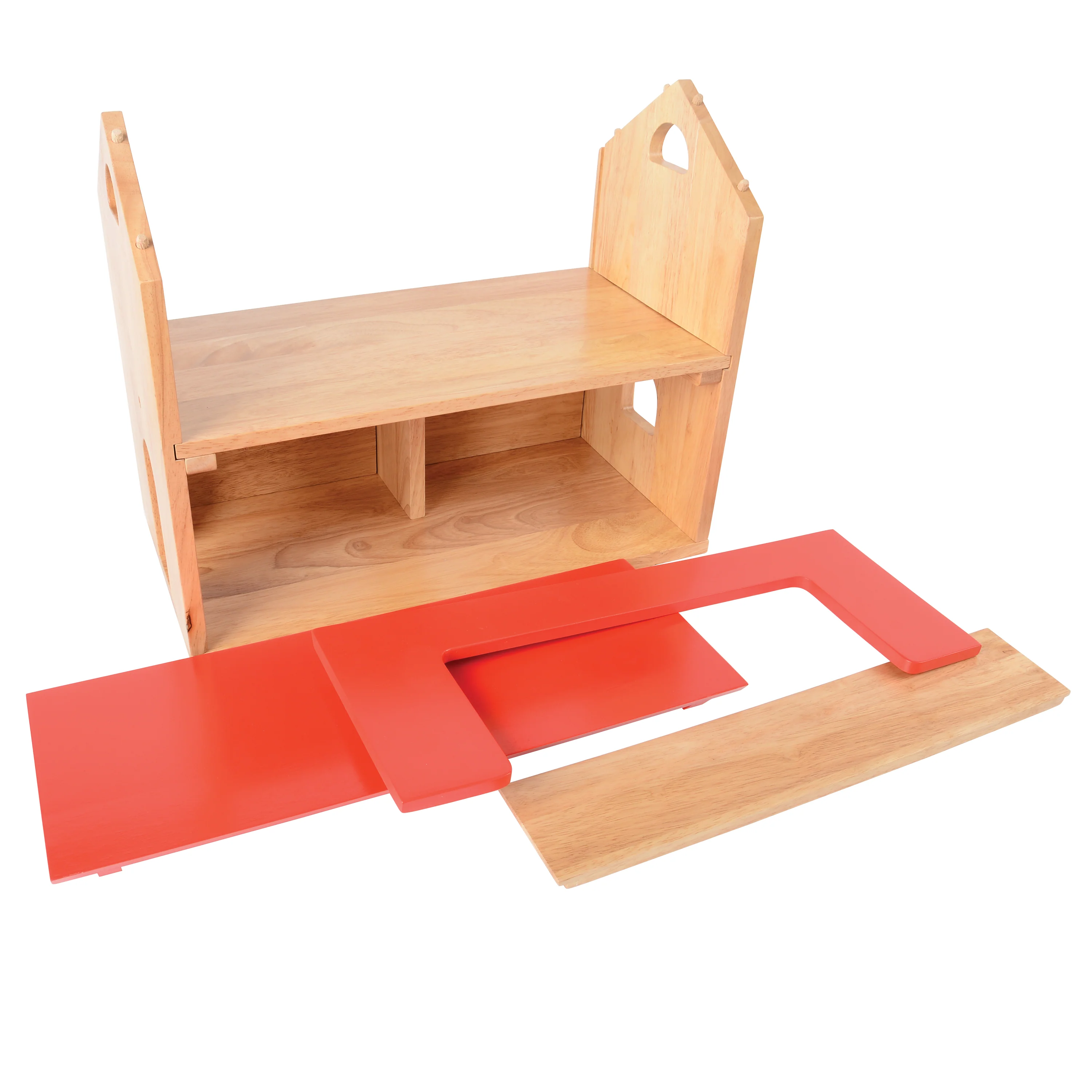 Hardwood Pretend Play Dollhouse - Image 6