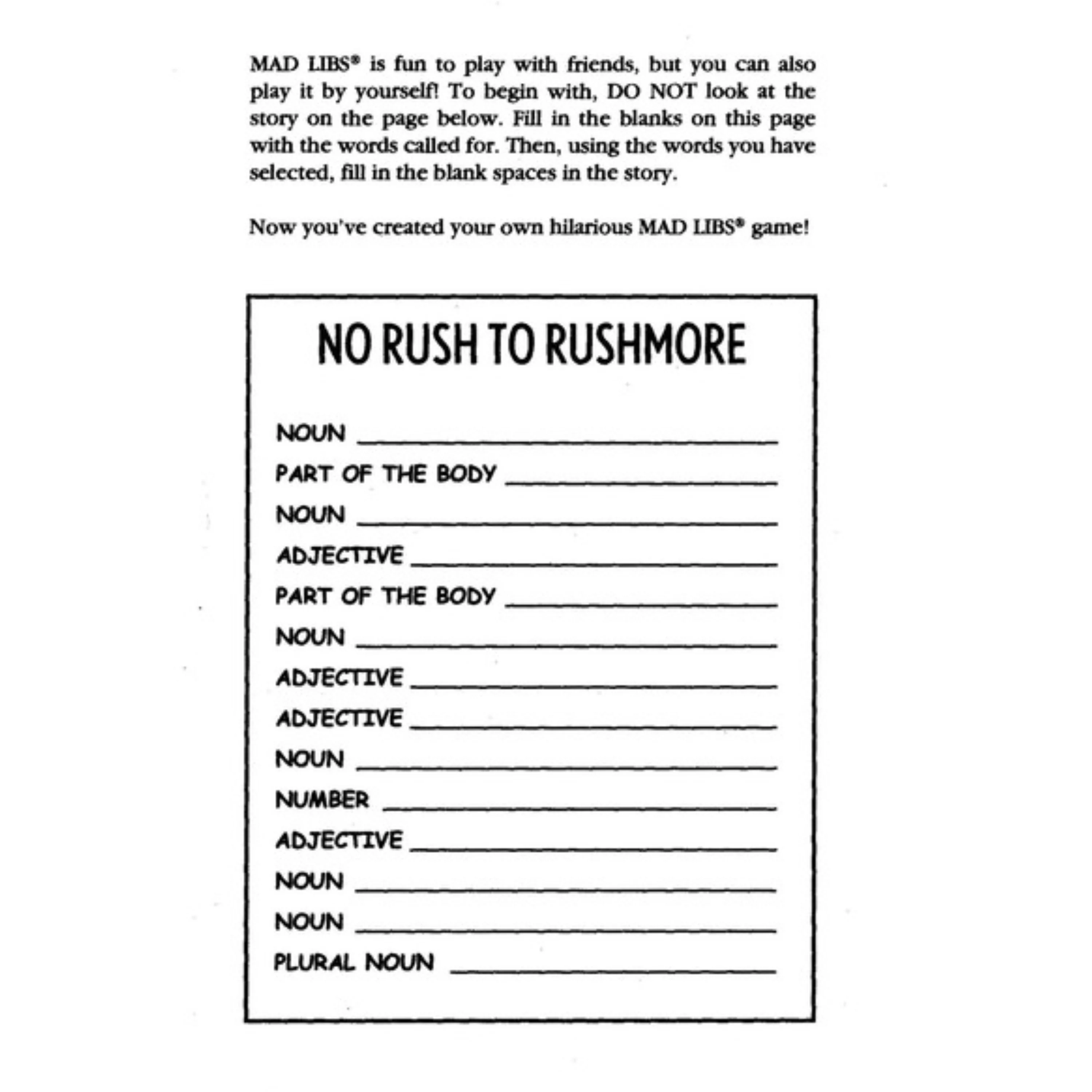 Family Tree Mad Libs Word Game for Kids - Image 4