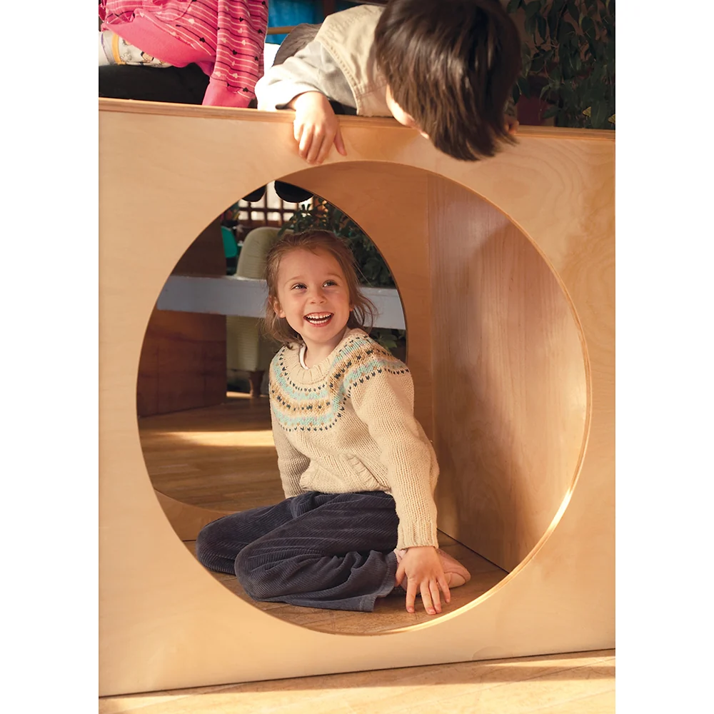 Hide Away Cube with Portholes | Eco-Friendly Classroom Play Space - Image 5