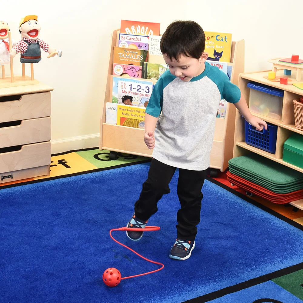Hop & Skip Ankle Hoops Activity 6-Piece Set | Gross Motor Skipping Toy with Ball - Image 7