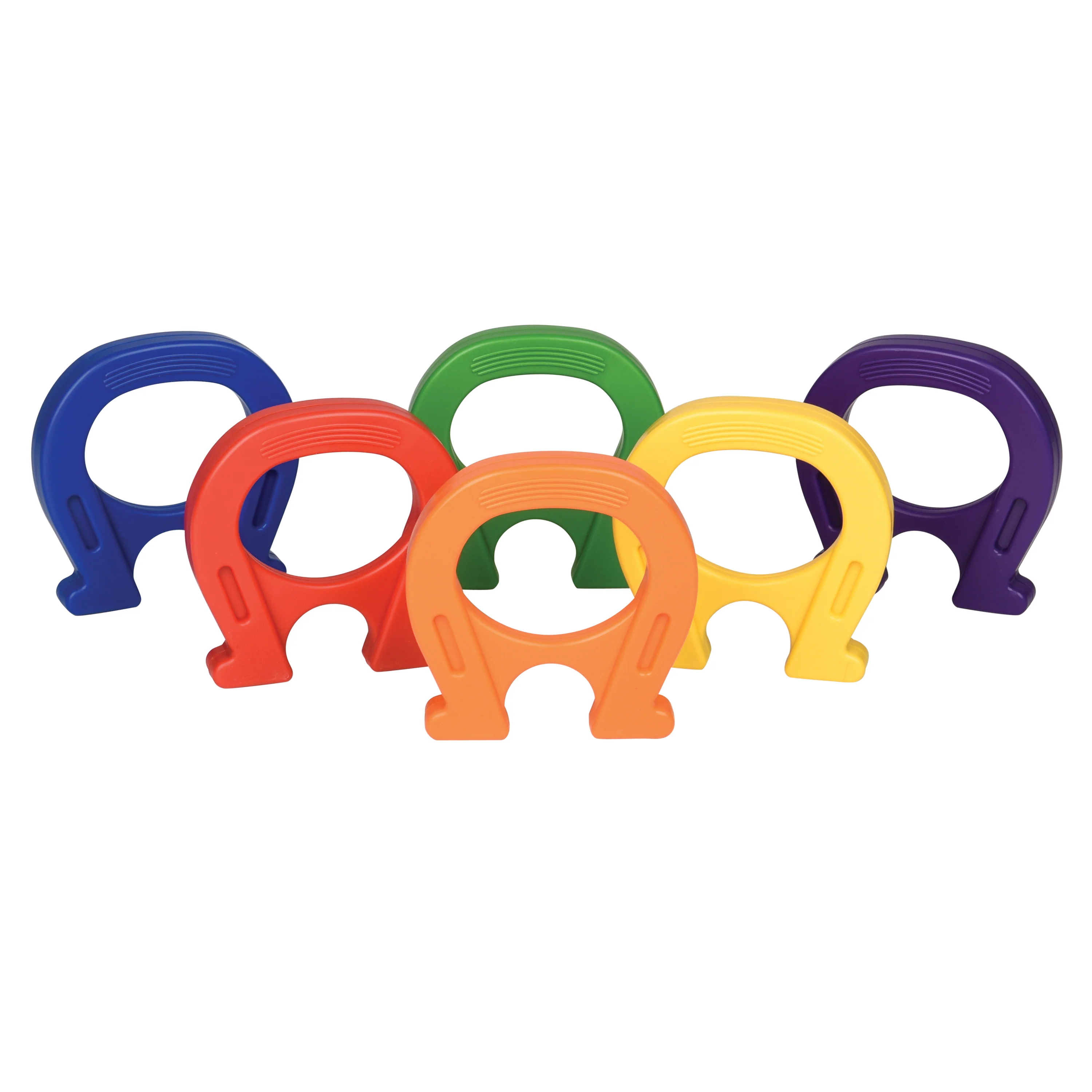 Horseshoe Magnets | Set of 6 Child-Sized Rainbow Magnets - Image 2