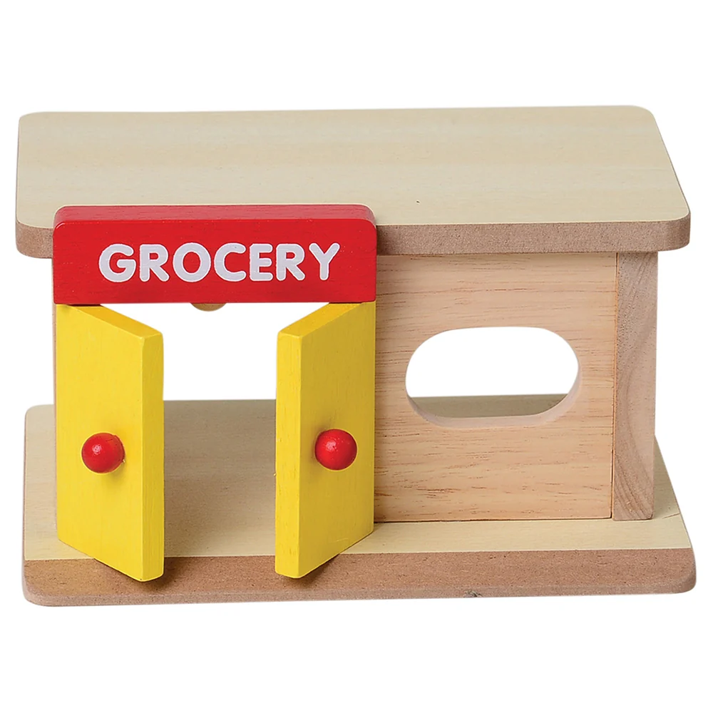 Block Play Community Set with Hospital, Grocery Store, Restaurant & Toy Store - Image 3