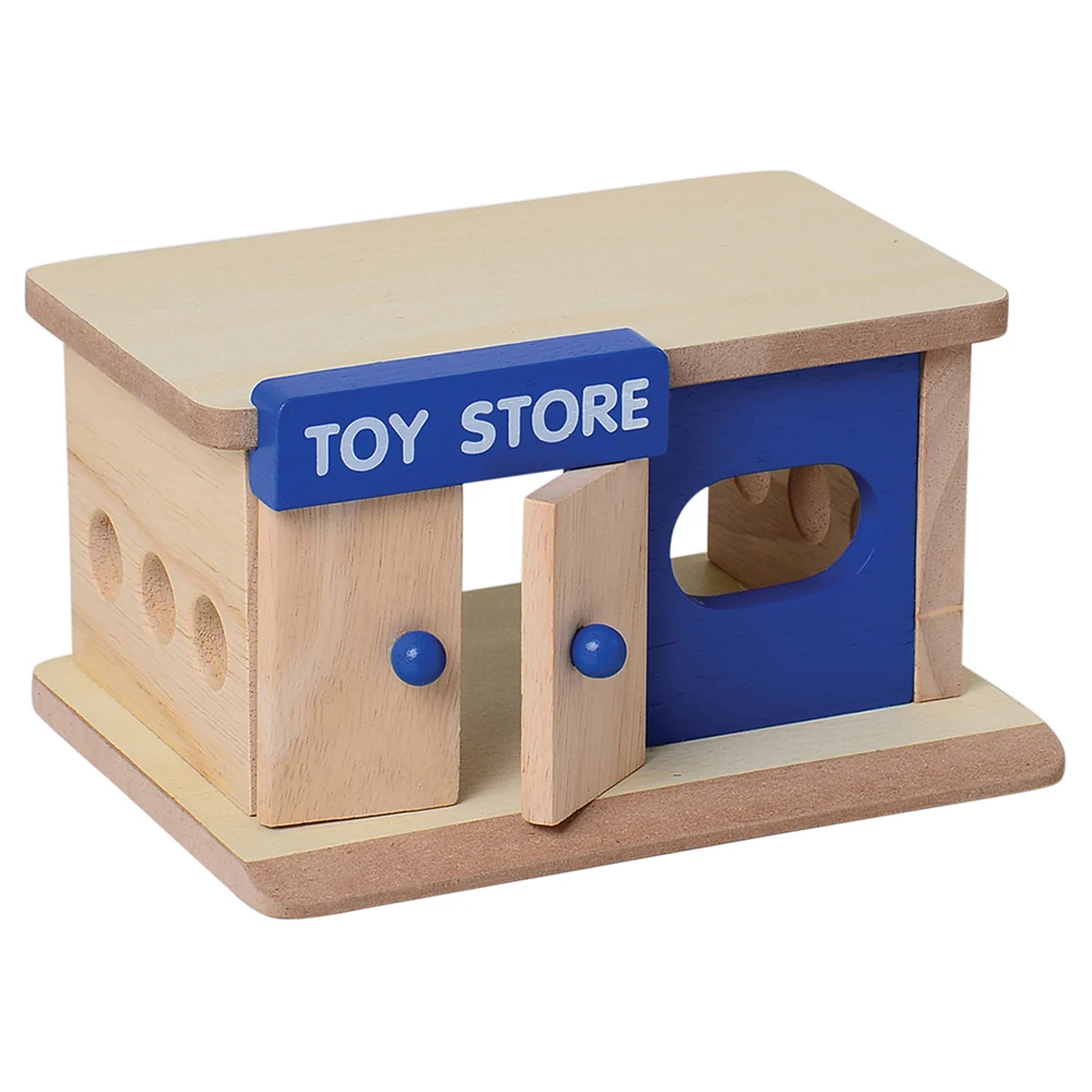 Block Play Community Set with Hospital, Grocery Store, Restaurant & Toy Store - Image 4