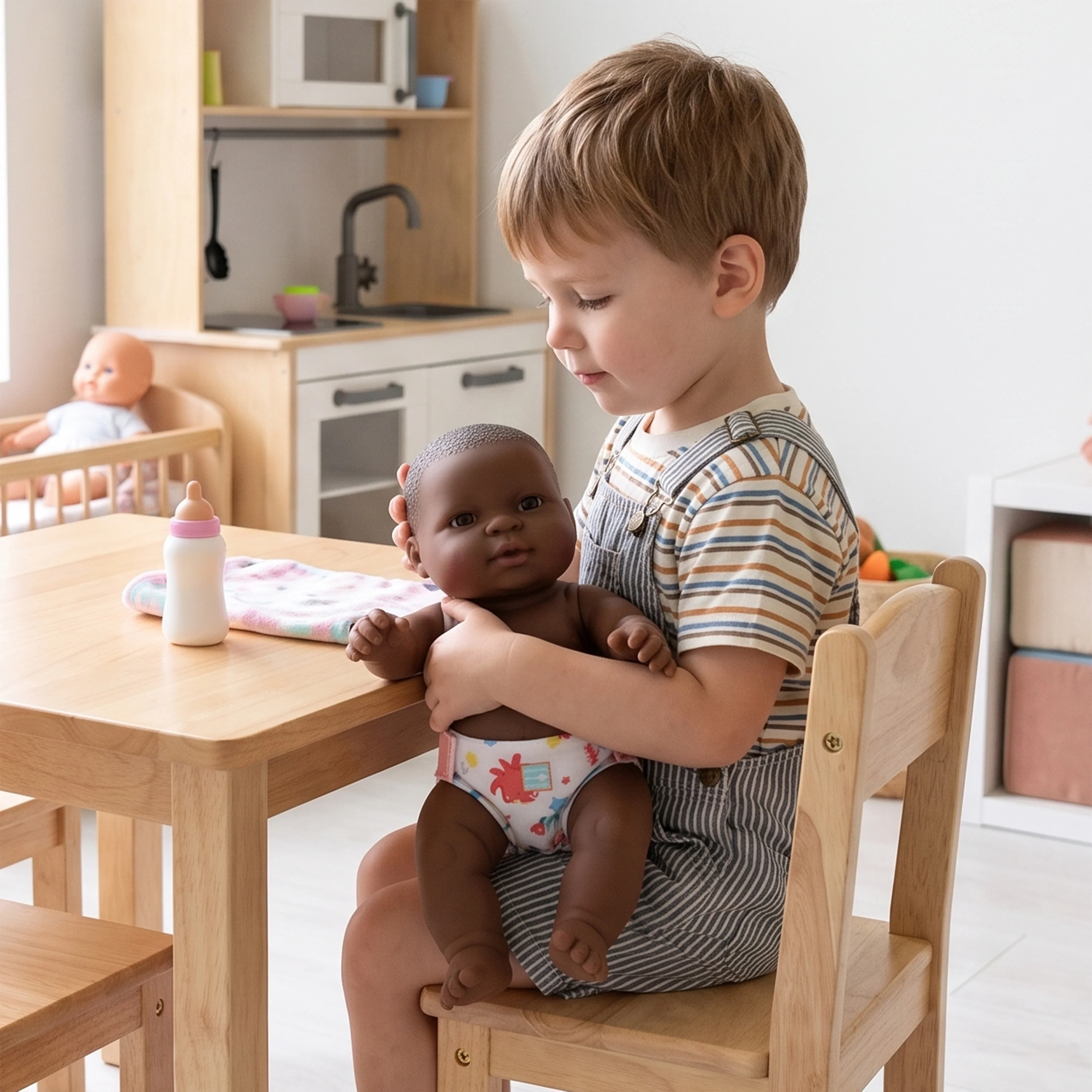 14" Huggable Multicultural Baby Dolls | Set of 4 with Detailed Features - Image 2