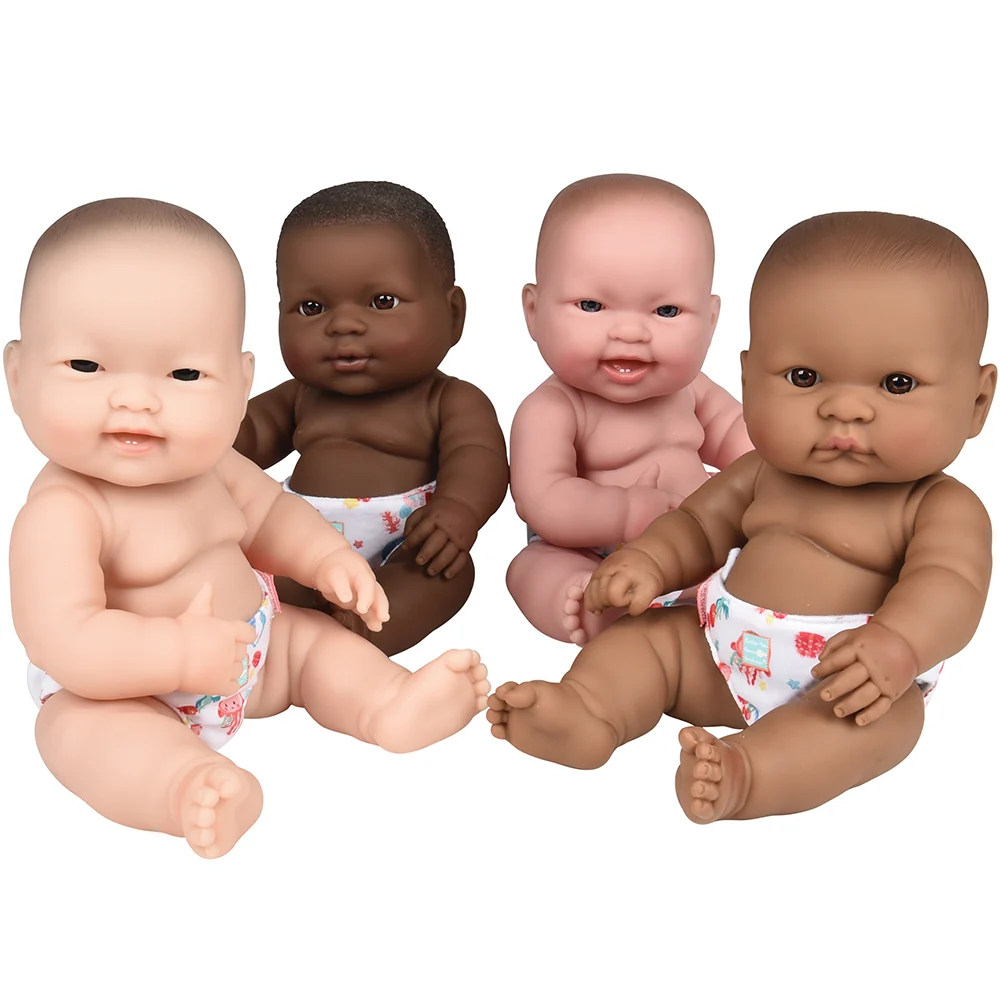 14" Huggable Multicultural Baby Dolls | Set of 4 with Detailed Features - Image 4
