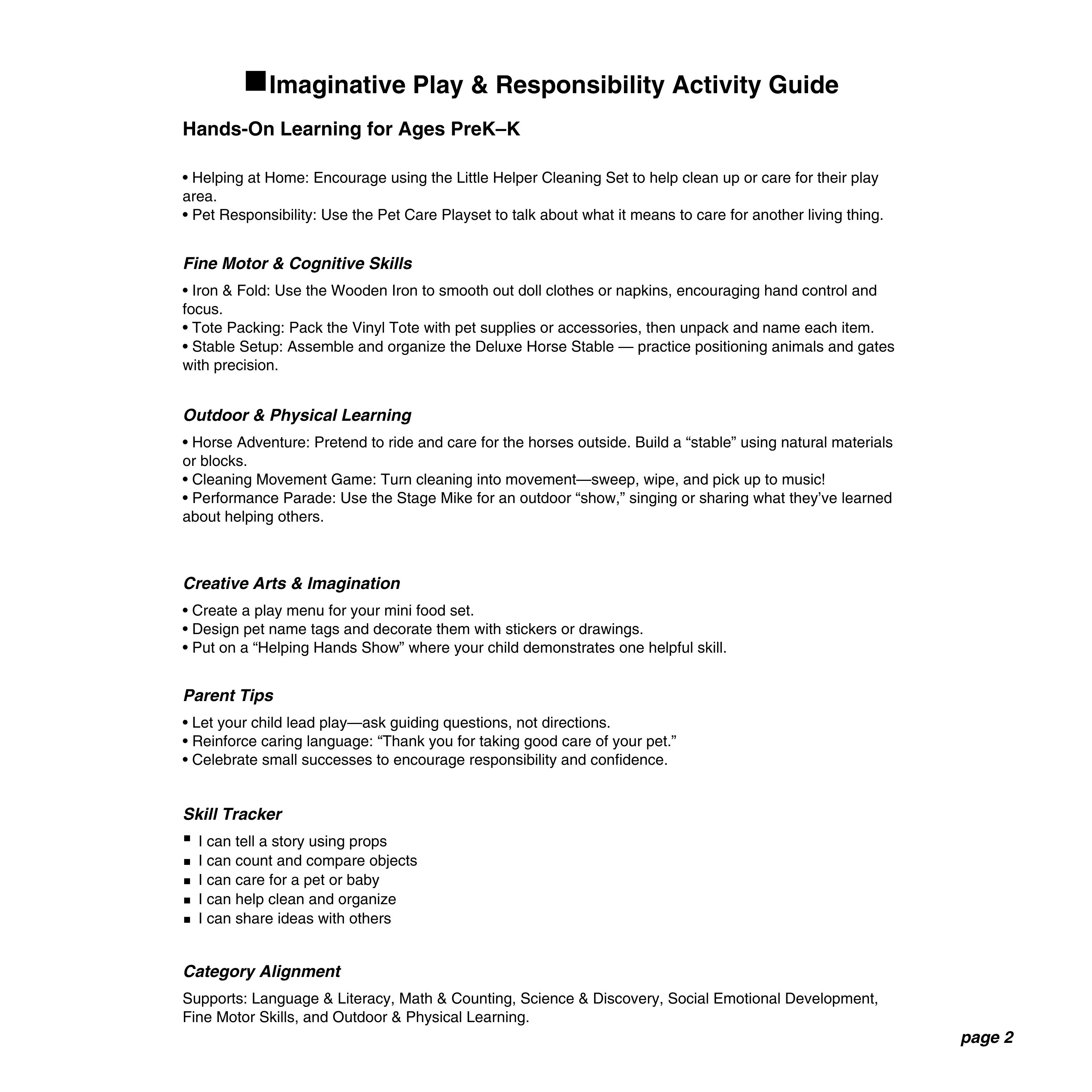 Imaginative Play & Responsibility Bundle - Image 3