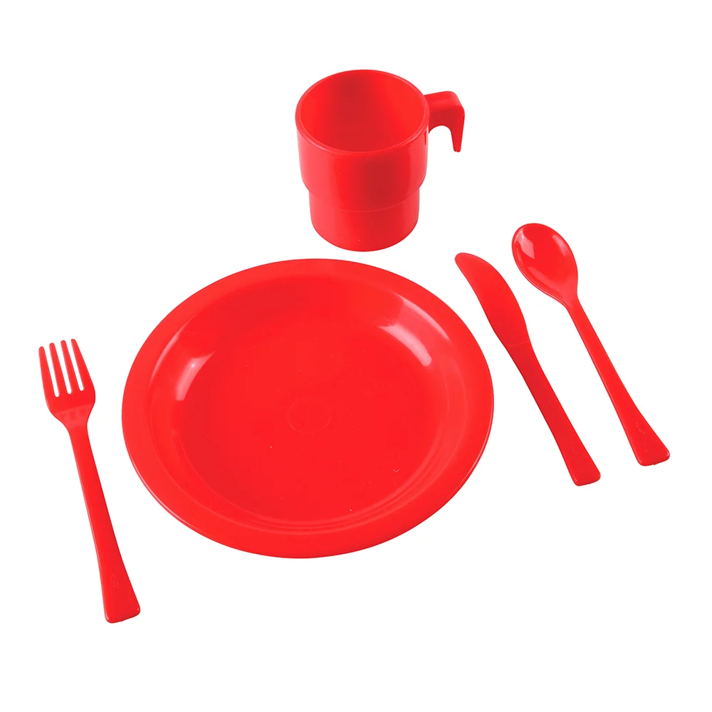 Indestructible Play Dishes For 12 | Durable, Dishwasher-Safe 60-Piece Classroom Set - Image 2