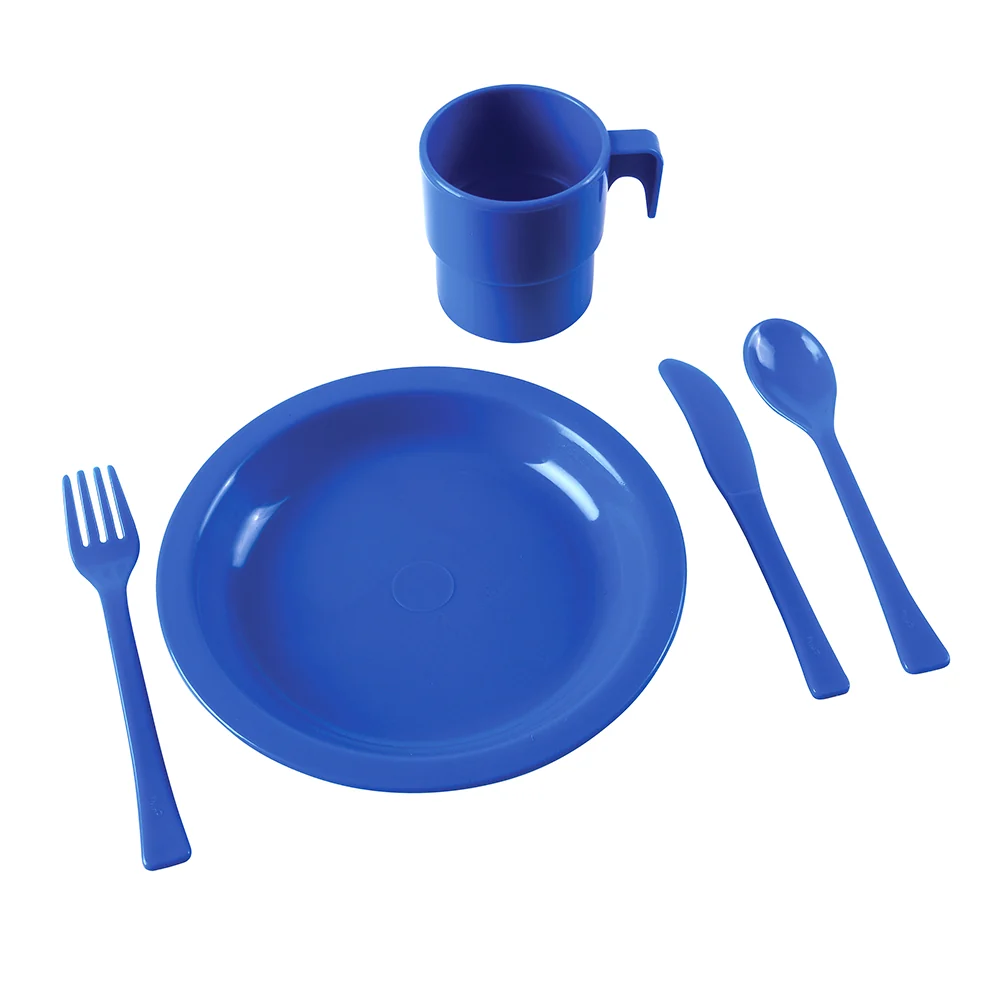 Indestructible Play Dishes For 12 | Durable, Dishwasher-Safe 60-Piece Classroom Set - Image 4