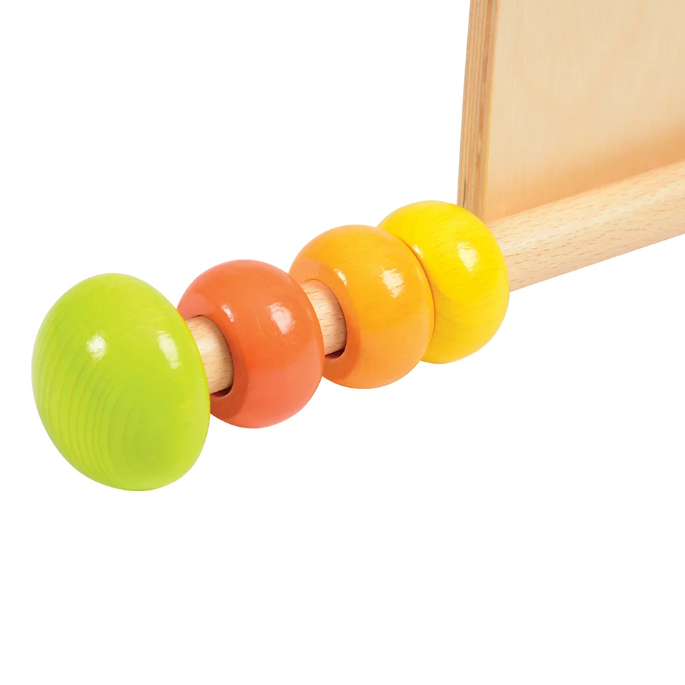 Adjustable Wooden Infant Play Gym with Frog Pull Toy | Perfect for Tummy Time & Floor Play - Image 10