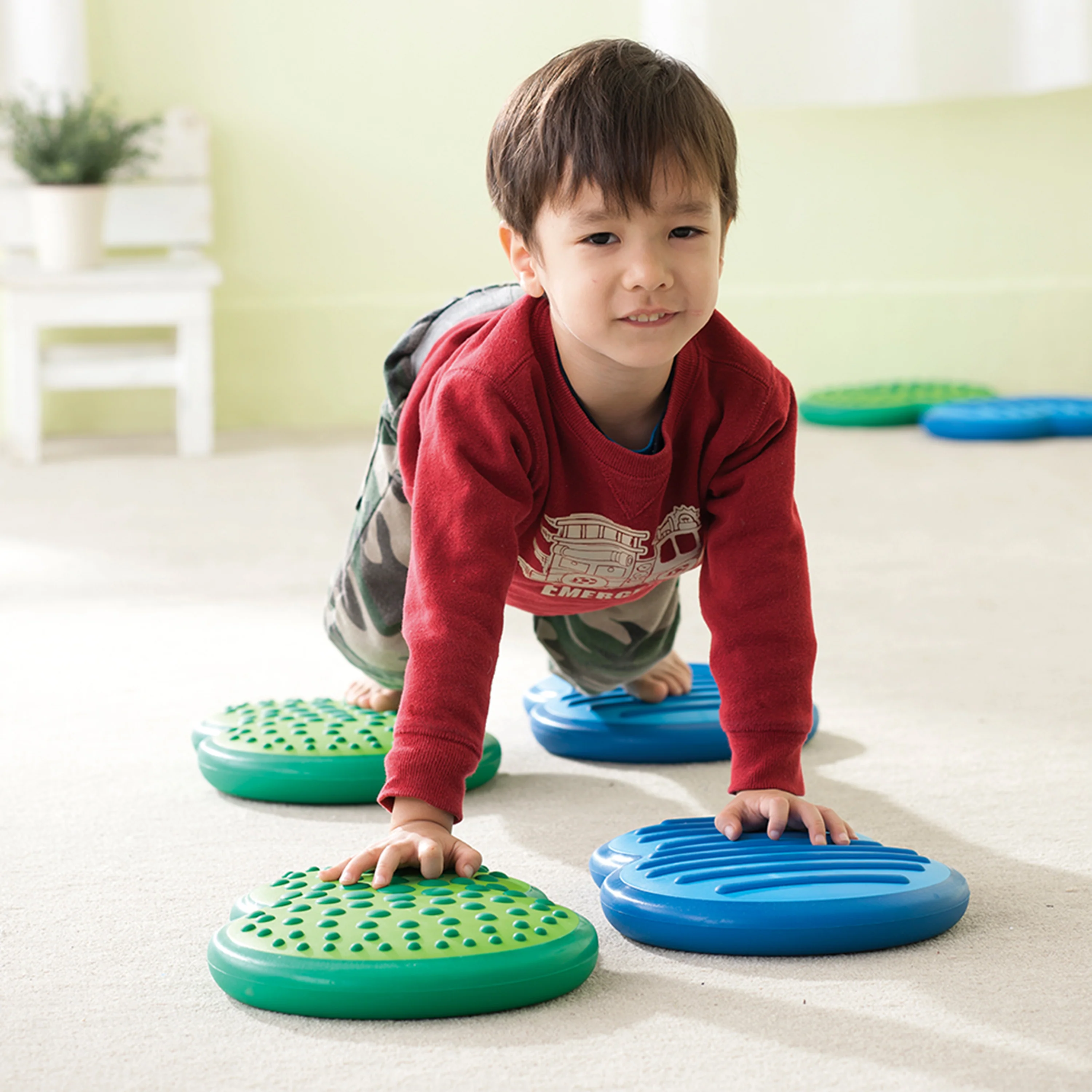 Inflatable Balance Stepping Clouds | Portable Balance Path Set with Textured Sensory Surfaces - Image 8