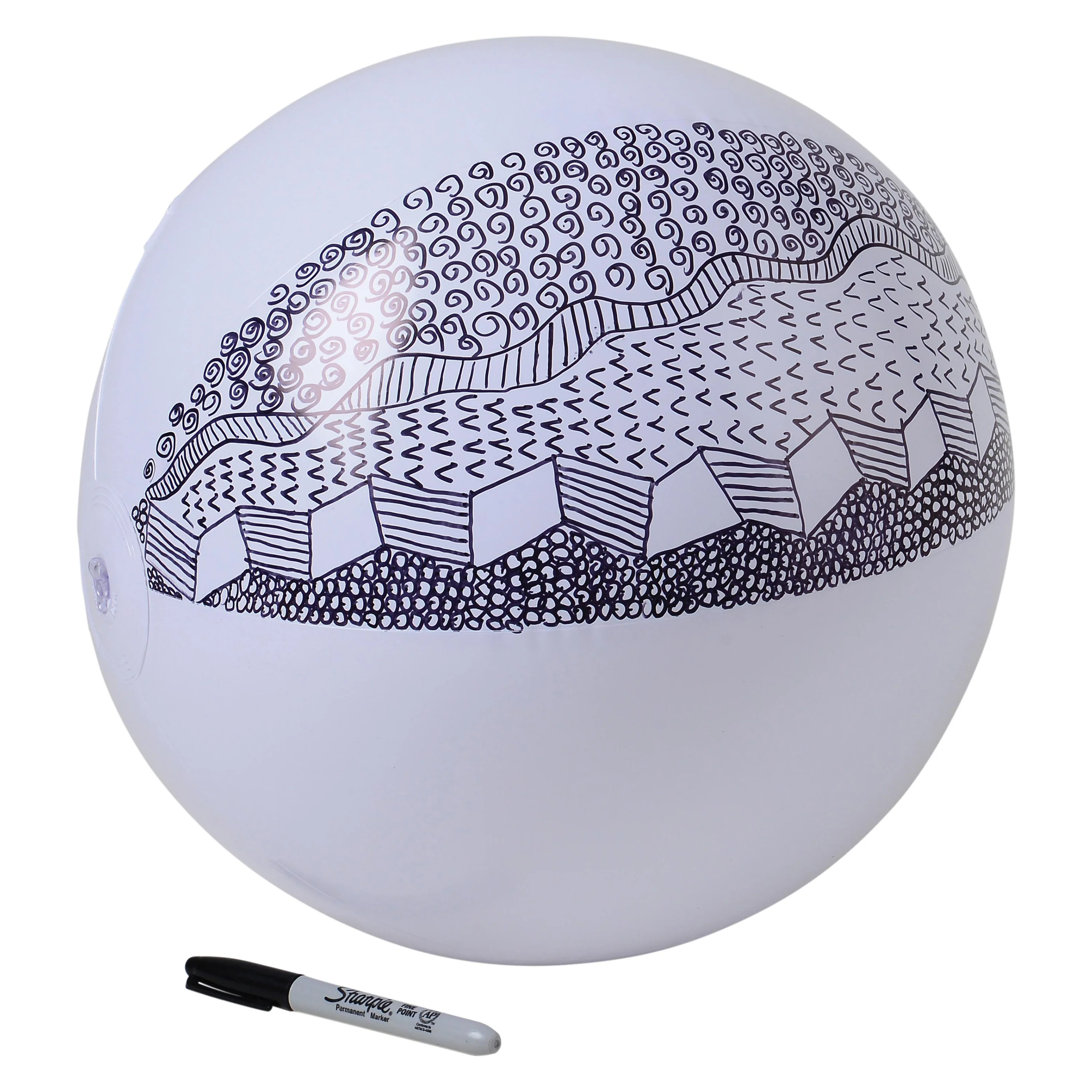 Inflatable Educational Beach Ball – 9" Diameter