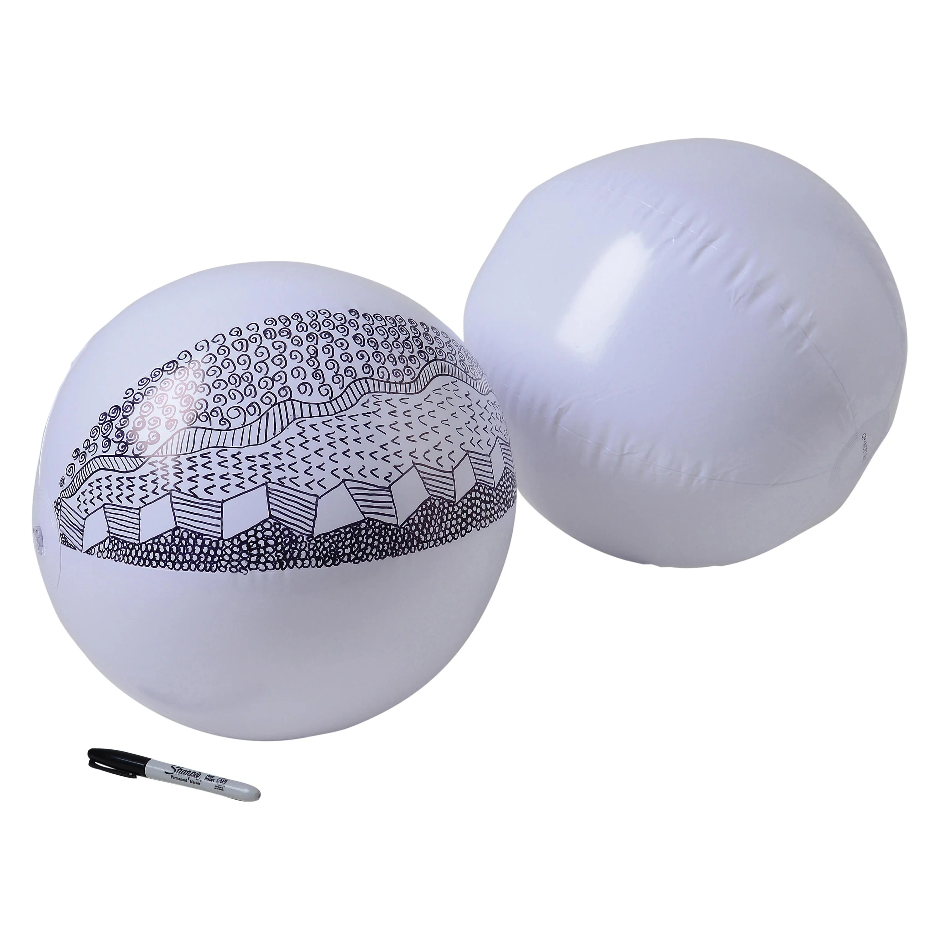 Inflatable Educational Beach Ball – 9" Diameter - Image 3