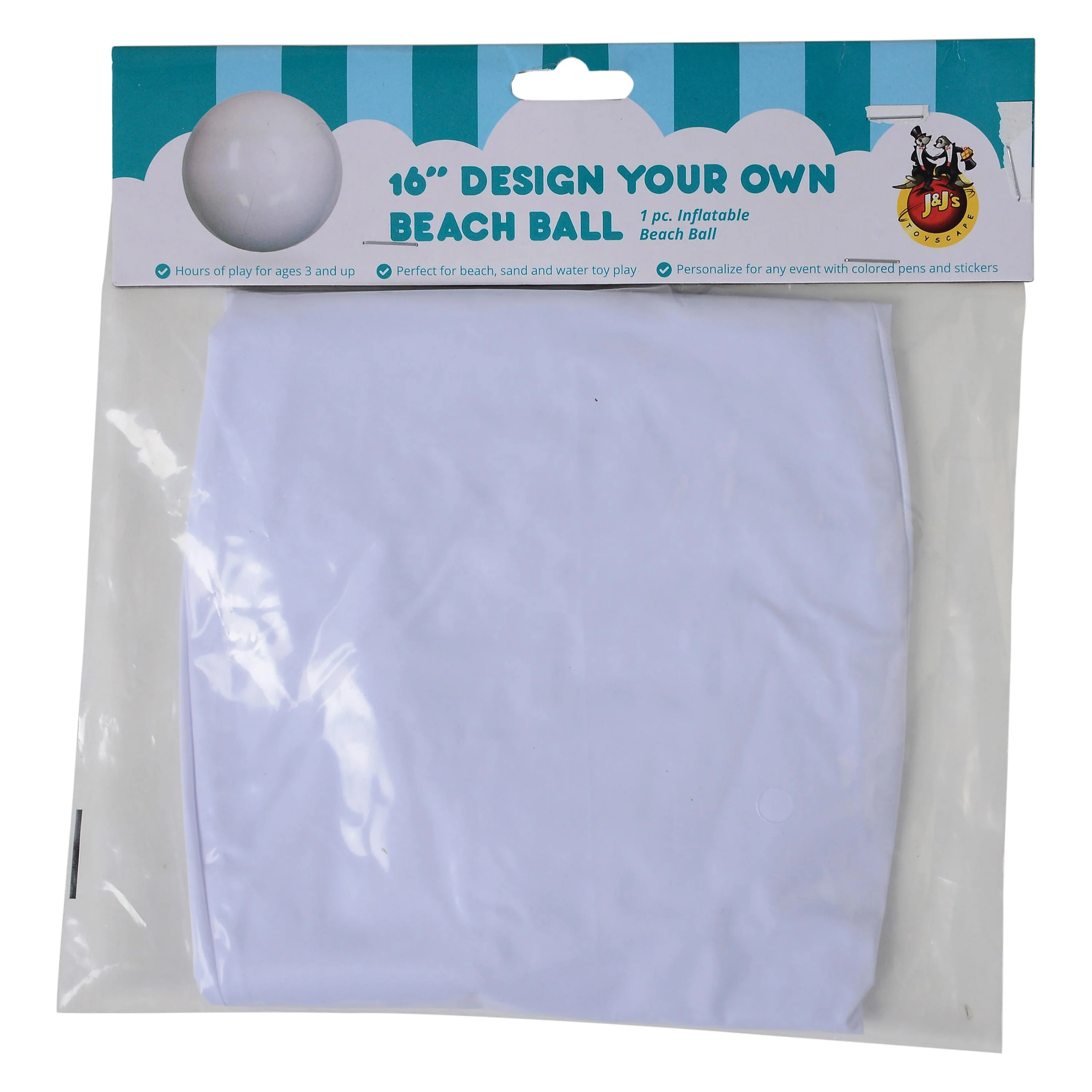 Inflatable Educational Beach Ball – 9" Diameter - Image 4