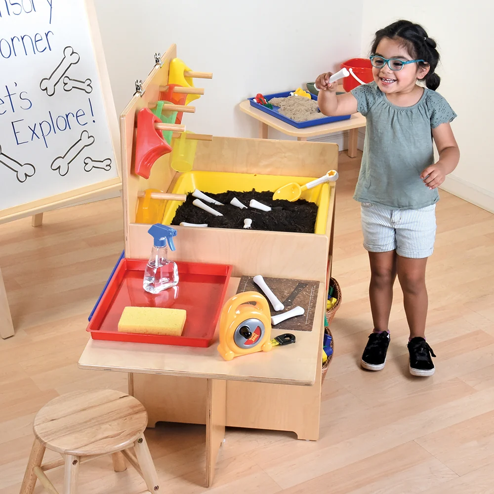 Multi-Functional Innovation Station | Sensory Play, Table, and Easel Combo - Image 8