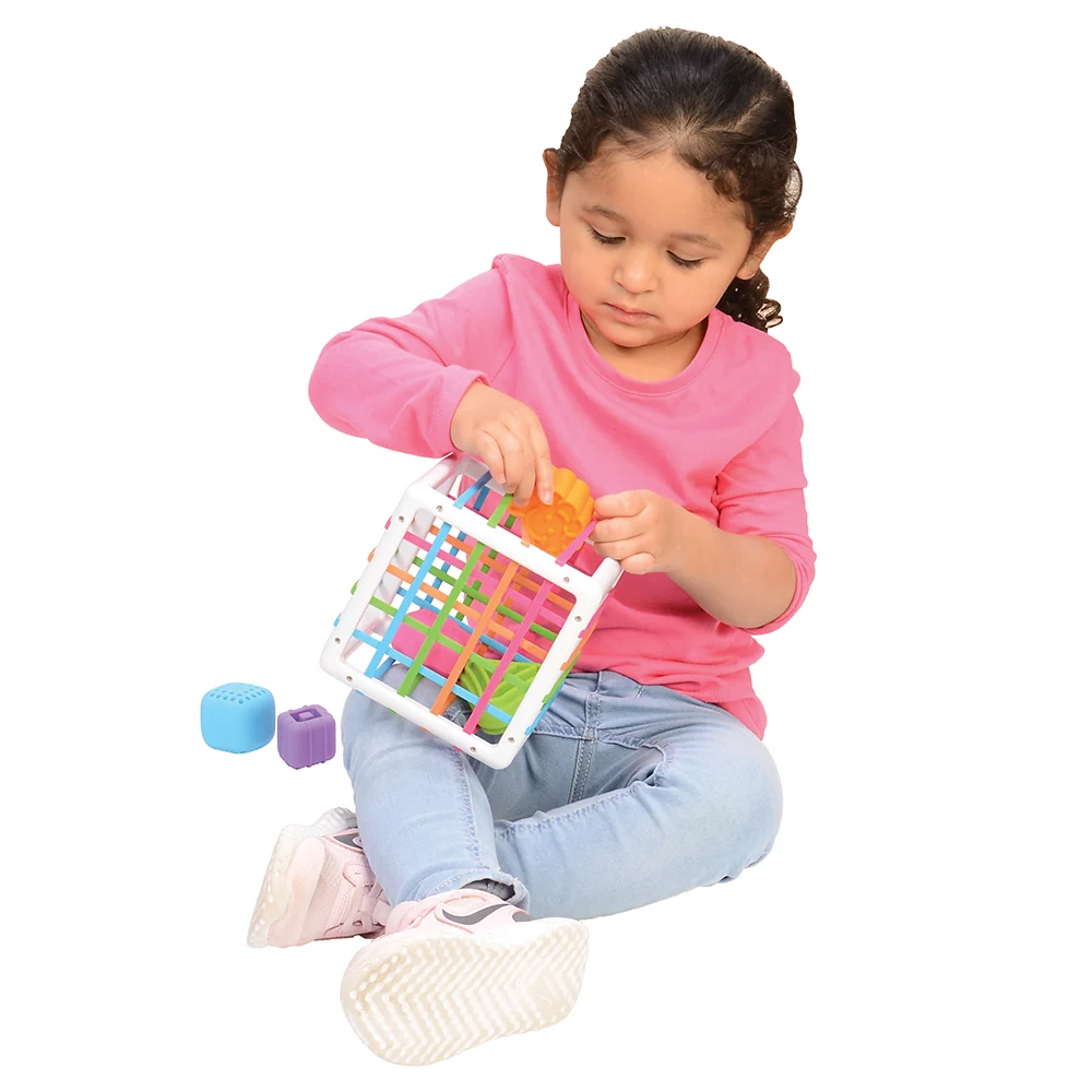 Inny Binny | Sensory Shape-Sorting Cube by Fat Brain Toys - Image 9