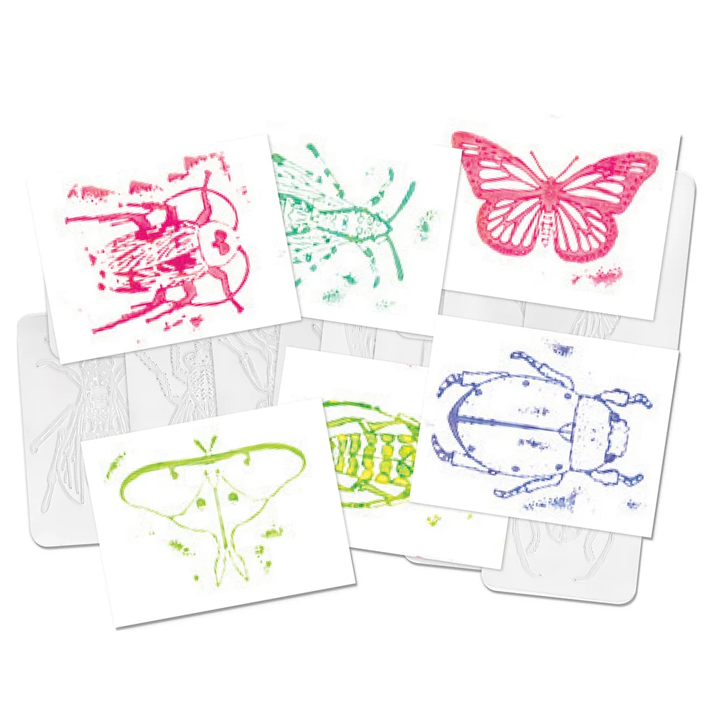 16-Piece Insect Rubbing Plates Set | Hands-On Texture Art & STEM Craft Kit - Image 4