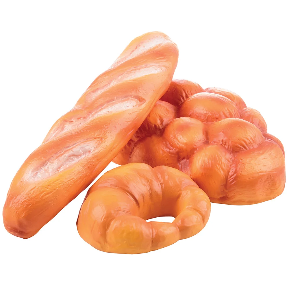 International Bread Set | 9-Piece Realistic Vinyl Play Food - Image 4