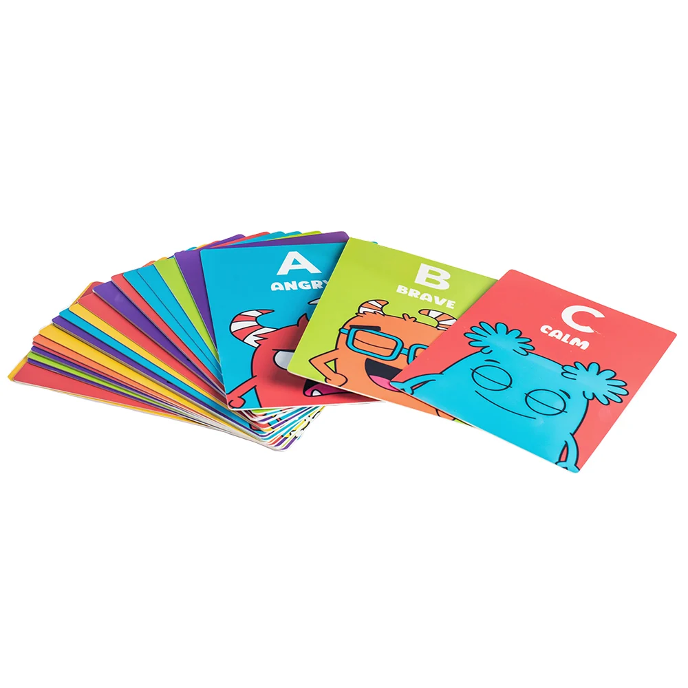 Alphabet of Emotions Flashcards | Jumbo ABC Feelings Learning Cards