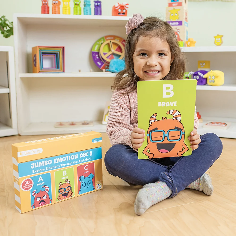 Alphabet of Emotions Flashcards | Jumbo ABC Feelings Learning Cards - Image 6