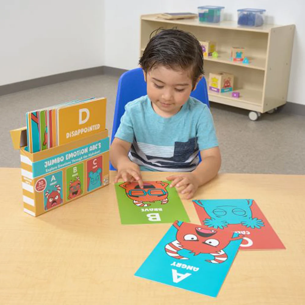 Alphabet of Emotions Flashcards | Jumbo ABC Feelings Learning Cards - Image 7