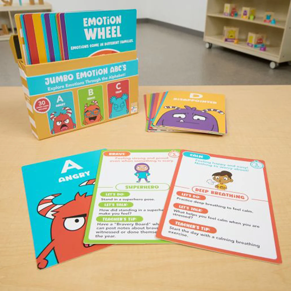 Alphabet of Emotions Flashcards | Jumbo ABC Feelings Learning Cards - Image 9