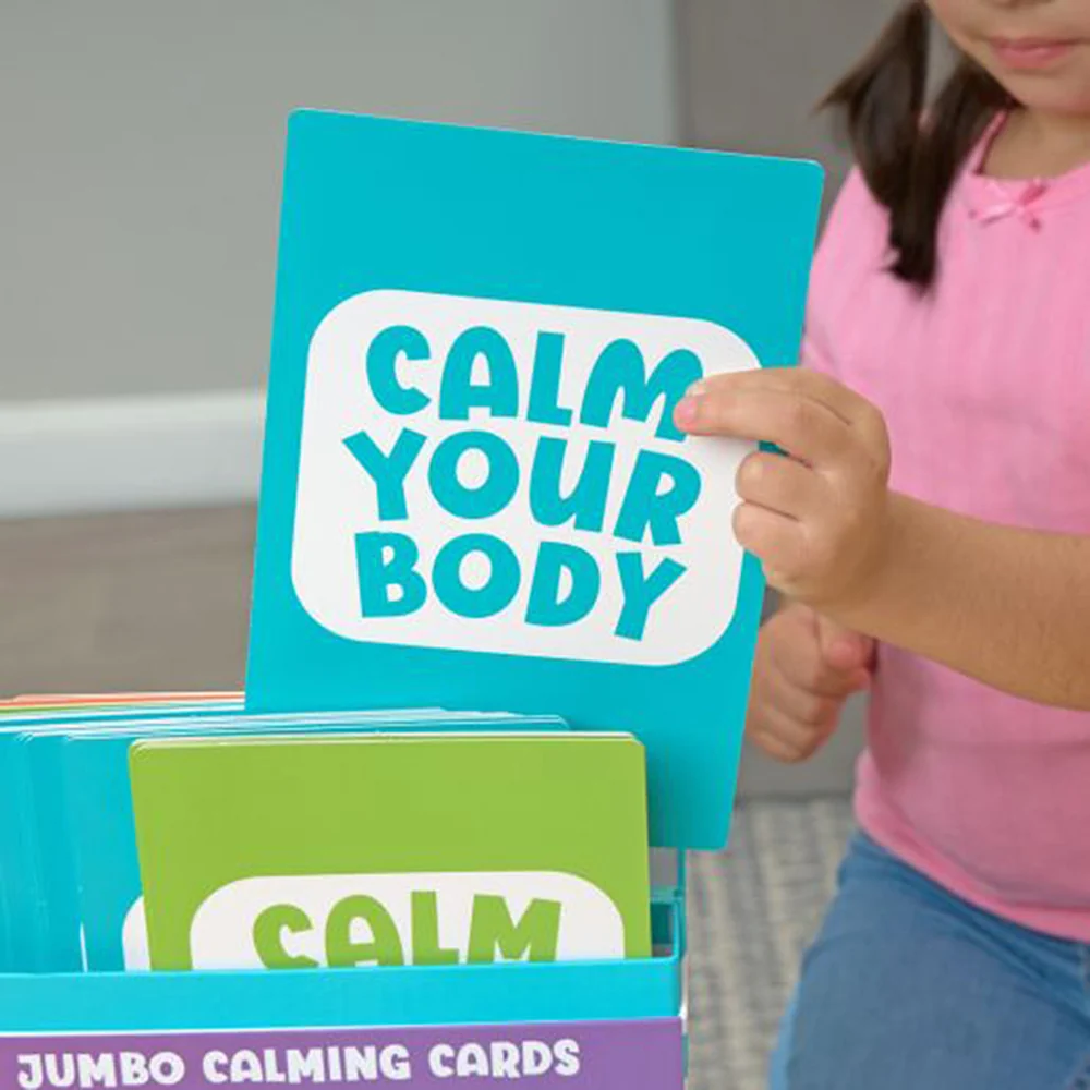 Mindful Moments Jumbo Calming Cards | Breathing & Yoga Activity Deck - Image 10