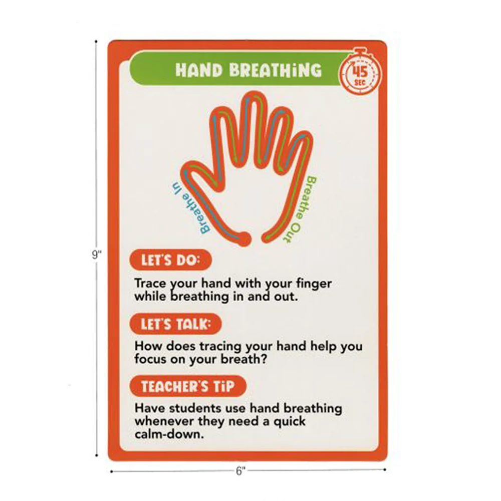 Mindful Moments Jumbo Calming Cards | Breathing & Yoga Activity Deck - Image 11