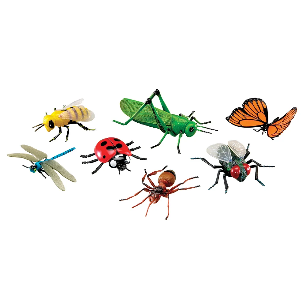 Jumbo Insects | 7-Piece Realistic Bug Toy Set | Durable Educational STEM Play - Image 3