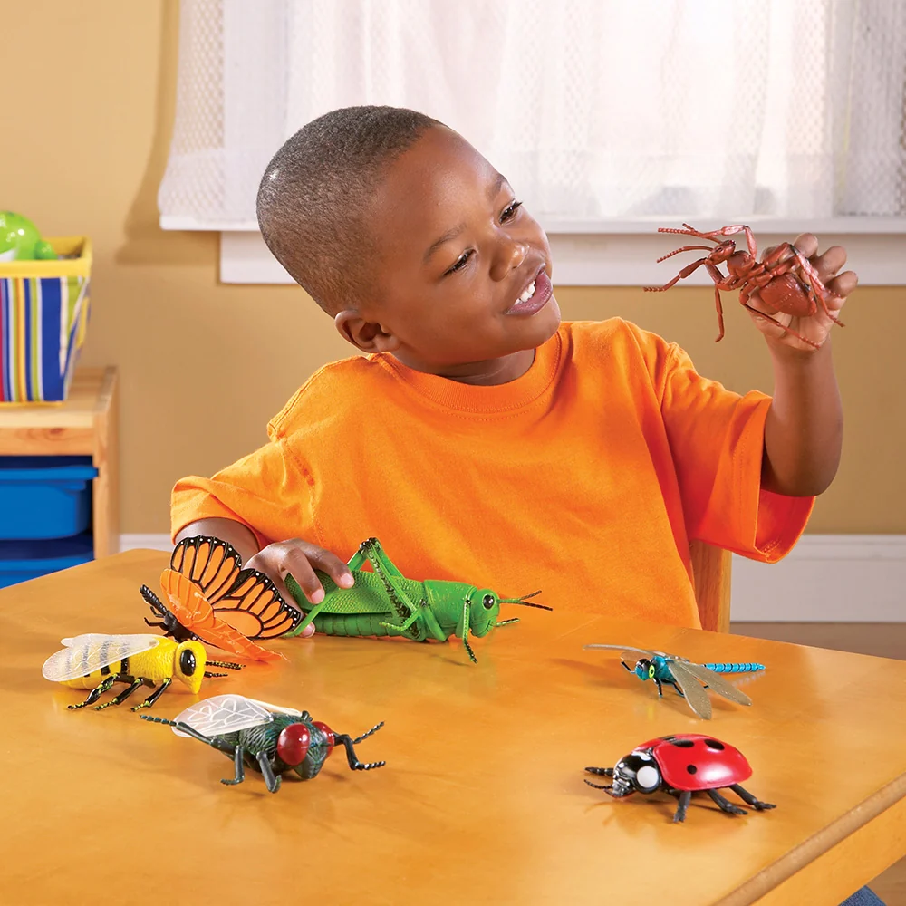 Jumbo Insects | 7-Piece Realistic Bug Toy Set | Durable Educational STEM Play - Image 7
