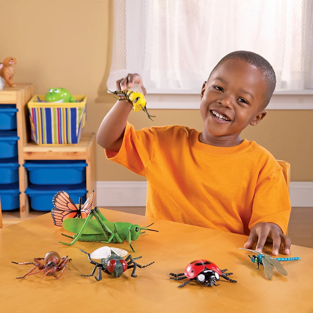Jumbo Insects | 7-Piece Realistic Bug Toy Set | Durable Educational STEM Play - Image 8