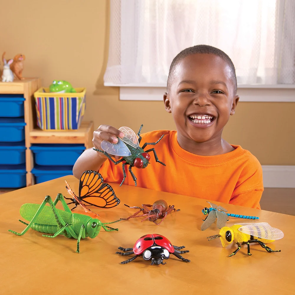 Jumbo Insects | 7-Piece Realistic Bug Toy Set | Durable Educational STEM Play - Image 9