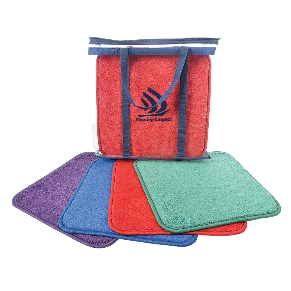 Oversized Classroom Carpet Squares | Jumbo 24-Piece Set with Stow-N-Go Tote - Image 4