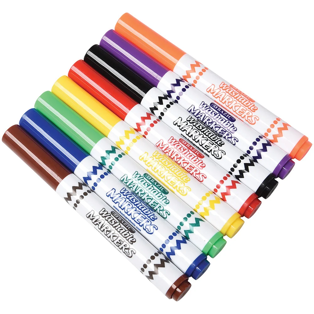 Jumbo Washable Markers Classroom Pack - Image 3