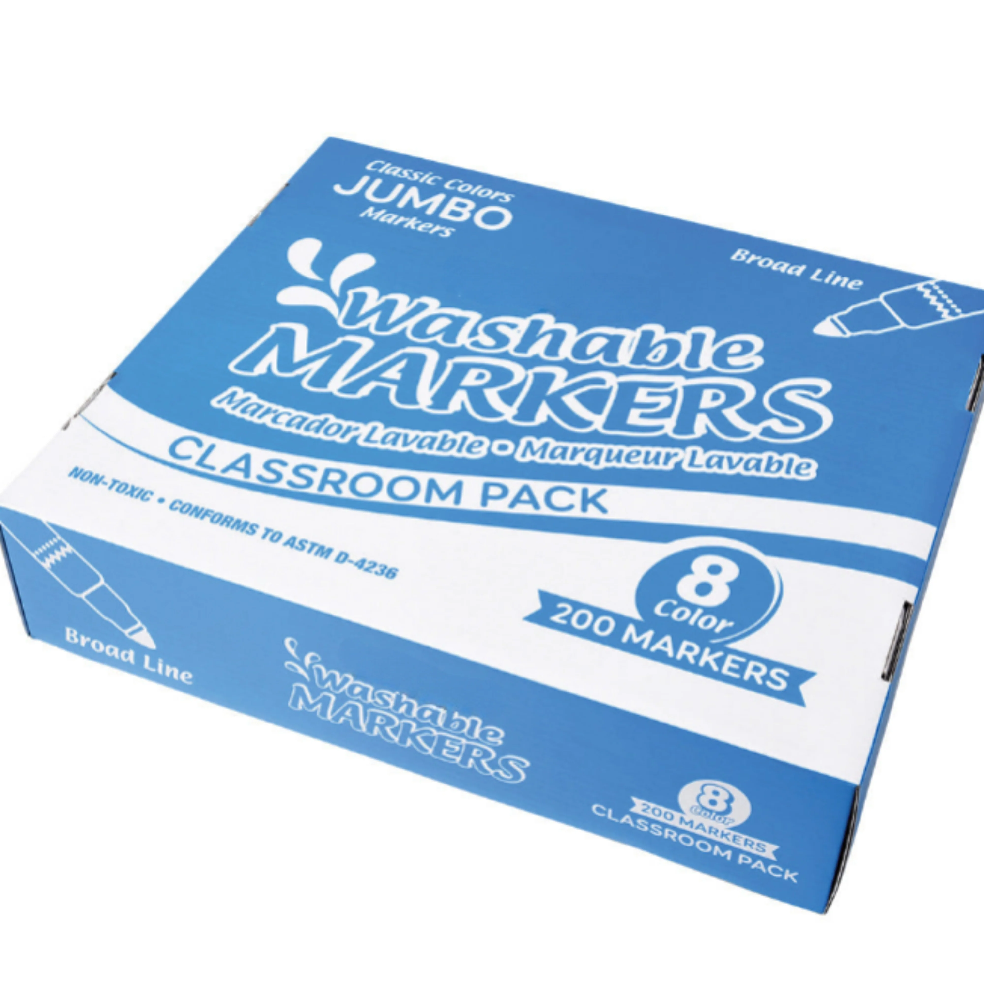 Jumbo Washable Markers Classroom Pack - Image 5