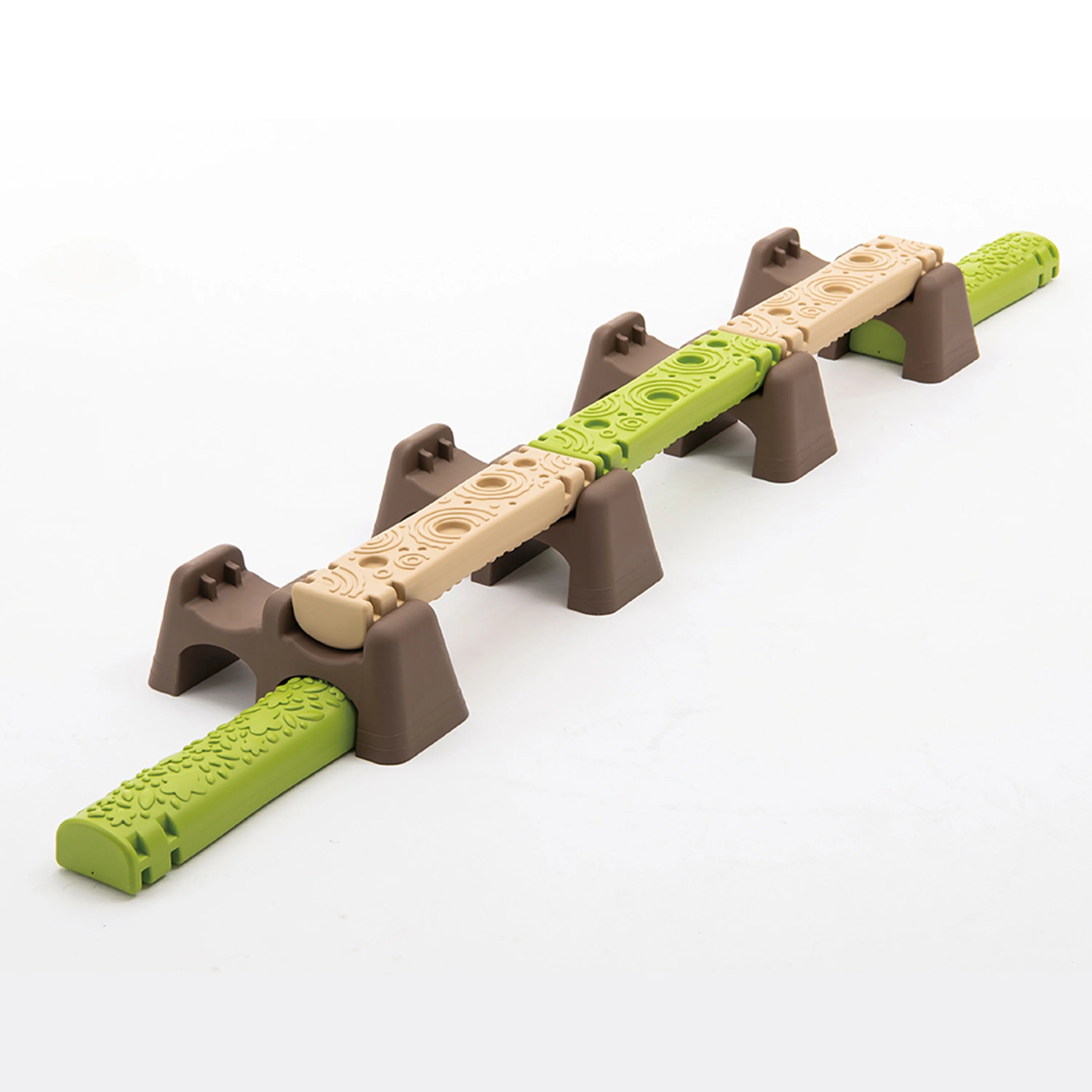 Jungle Trail Balance Logs & Bases | Gross Motor Balance Path Set with Textured Logs & Sturdy Stepping Bases - Image 9