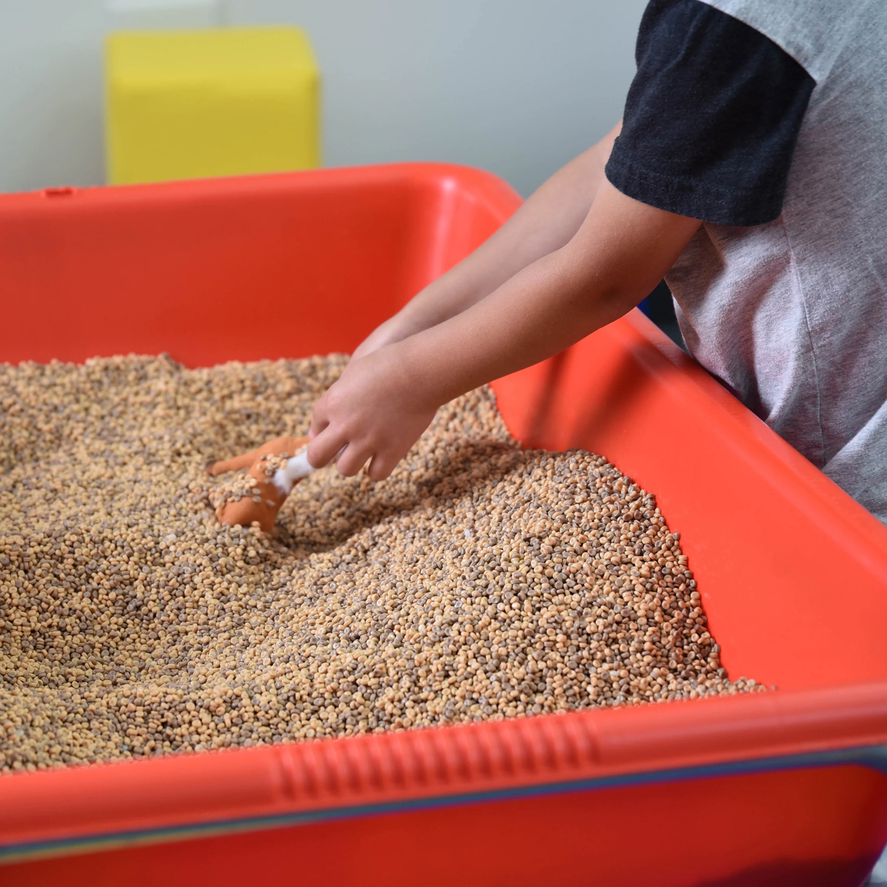 Kidfetti® Sensory Play Pellets | 10 lb Neutral 2-Tone Mix | Clean Sand Alternative - Image 5