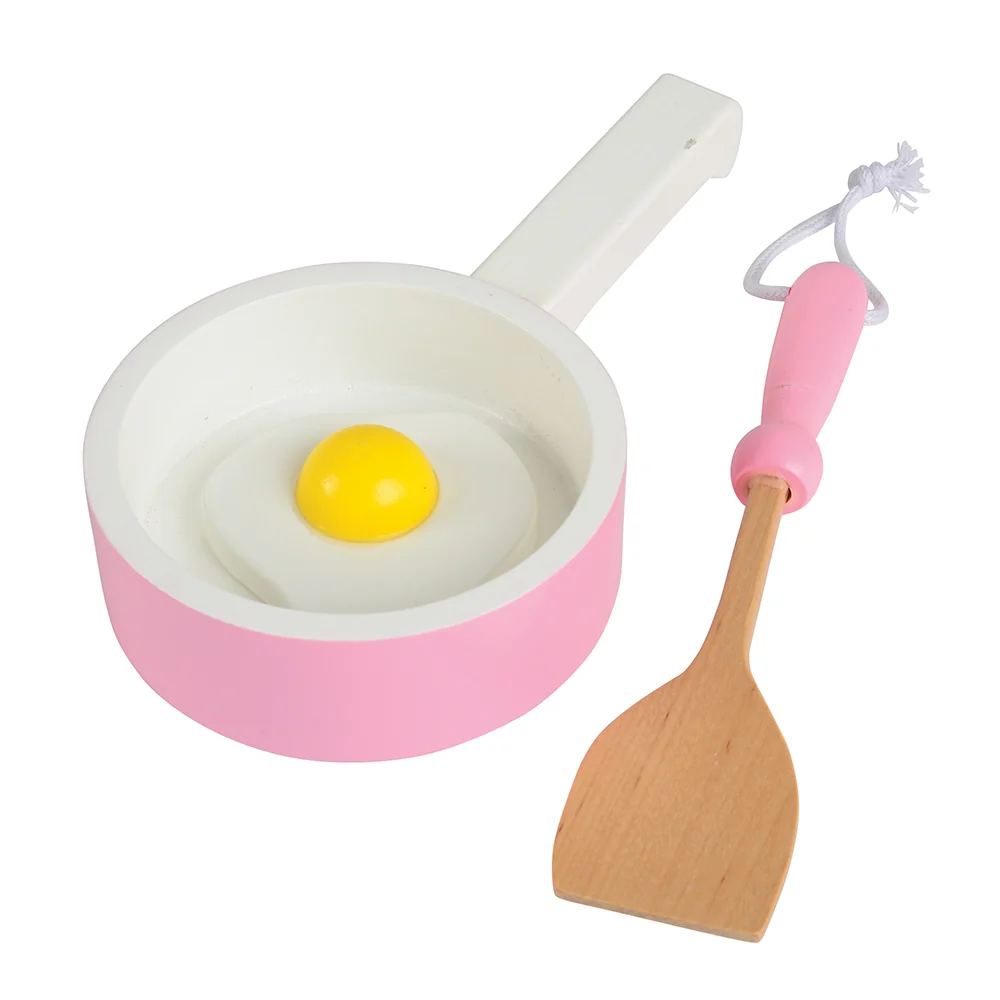 36-Piece Wooden Toy Dishes & Utensils Basics Set | including Pots, Pans - Image 6