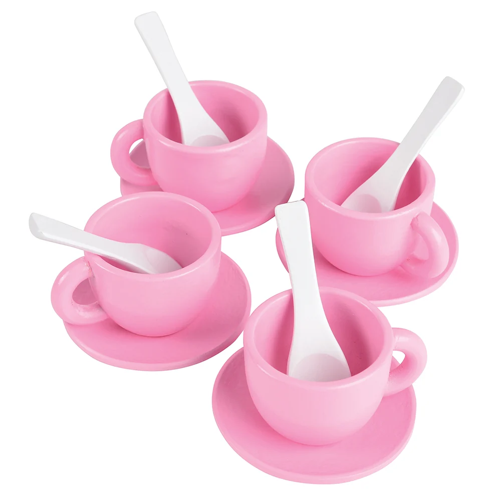 36-Piece Wooden Toy Dishes & Utensils Basics Set | including Pots, Pans - Image 8
