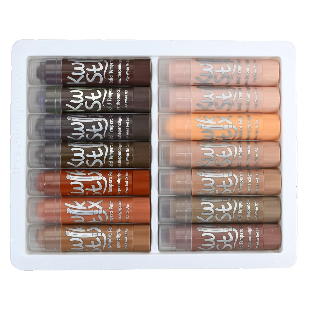 Kwik Stix Global Skin Tones 14-Piece Set | No-Mess Tempera Paint - Image 4
