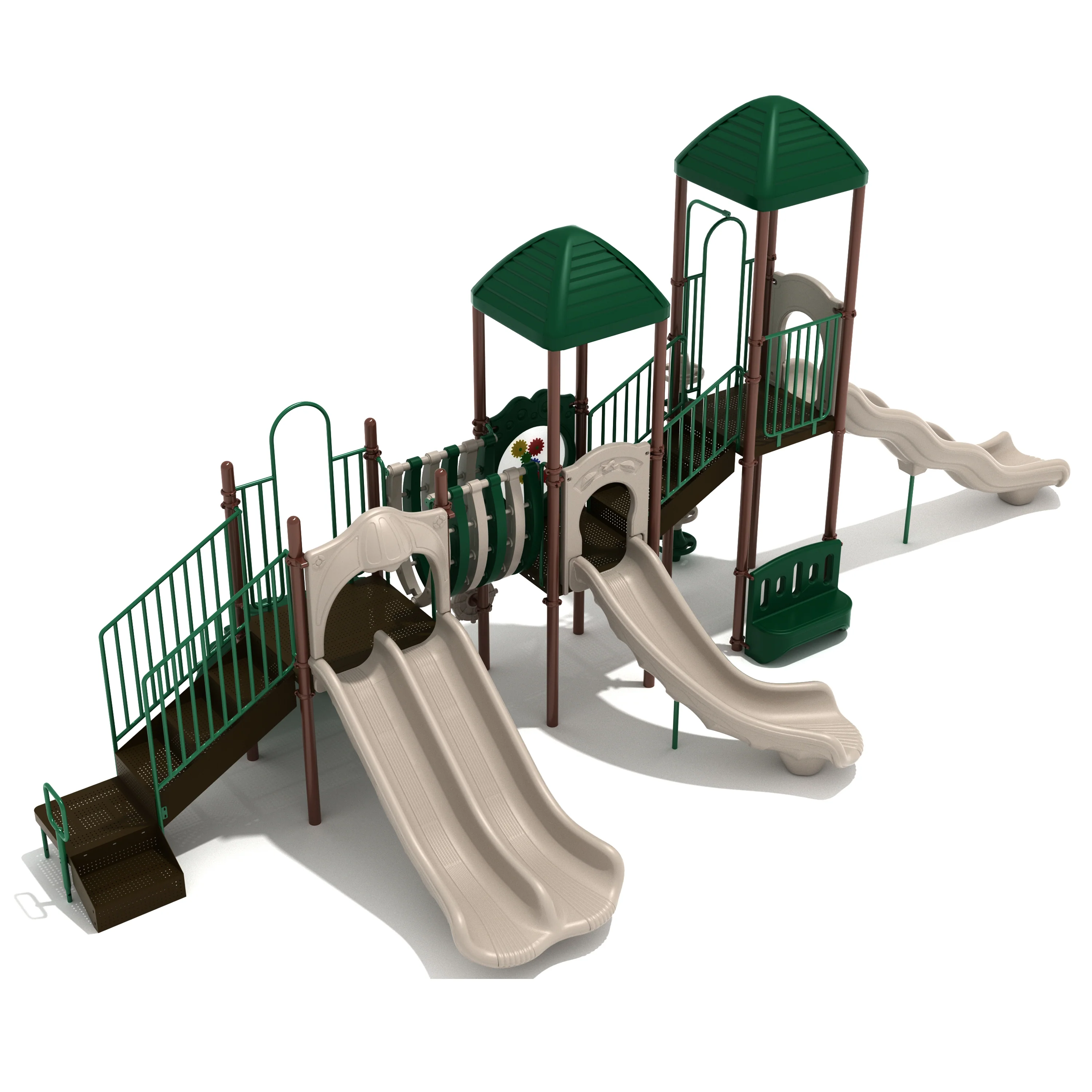 Ladera Heights Adventure Playground Set | Multi-Slide Outdoor Play System with Climbers, Bridges & Activity Panels for Ages 5–12 - Image 4